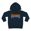Oregon Toddler Hoodie Retro Mountain Sun Unisex Oregon Toddler Sweatshirt Personalization Available Hoodie – Fan Favorite · Must-Have Style