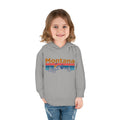Montana Toddler Hoodie Retro Mountain Sun Unisex Montana Toddler Sweatshirt Personalization Available Hoodie – Soft Feel · Trending Graphic Apparel