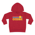 Cozumel Mexico Toddler Hoodie Retro Sunrise Unisex Cozumel Toddler Sweatshirt Personalization Available Hoodie – Cozy Vibes · Great Gift For Fans