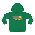 Toronto Canada Toddler Hoodie Retro Sunrise Unisex Toronto Toddler Sweatshirt Personalization Available Hoodie – Bold Style · Trending Graphic Apparel