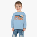 Idaho Toddler Long Sleeve Shirt Retro Mountain Unisex Toddler Idaho T Shirt Personalization Available Graphic Tee – Fan Favorite · Perfect For Daily Wear