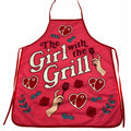 The Girl With The Grill Grilling Gifts Girl Grilling Cooking Apron Funny Cook Aprons Foodie She39s Got The Meats Meat Aprons Grilling Graphic Tee – Soft Feel · Must-Have Style