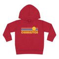 Charleston South Carolina Toddler Hoodie Retro Sunrise Unisex Charleston Toddler Sweatshirt Personalization Available Hoodie – Warm & Stylish · Top Pick For Any Outfit