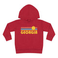 Georgia Toddler Hoodie Retro Sunrise Unisex Georgia Toddler Sweatshirt Personalization Available Hoodie – Feel-Good Design · Top Pick For Any Outfit
