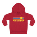 Orlando Florida Toddler Hoodie Retro Sunrise Unisex Orlando Toddler Sweatshirt Personalization Available Hoodie – Warm & Stylish · Perfect For Daily Wear