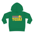 Texas Toddler Hoodie Retro Sunrise Unisex Texas Toddler Sweatshirt Personalization Available Hoodie – Feel-Good Design · Perfect For Daily Wear
