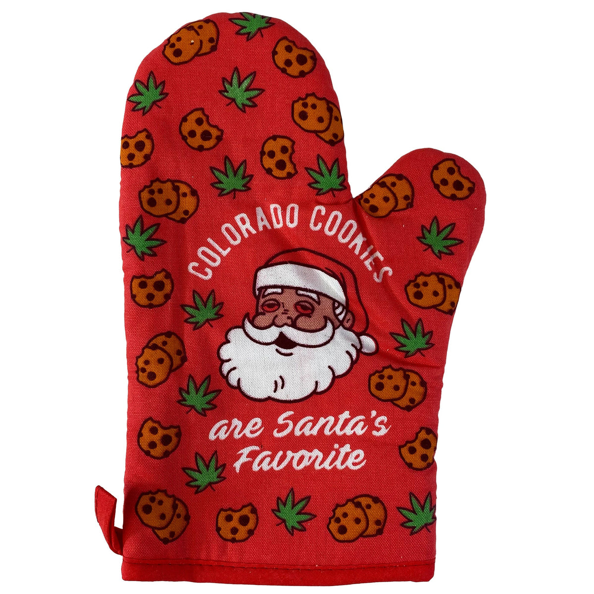Colorado Cookies Santa39s Favorite Oven Mitts Christmas Oven Mitts Christmas Baking Christmas Gifts Funny Gift for Mom Weed Gifts Graphic Tee – Easygoing Wear · High-Quality Print