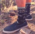 Papa Wolf Socks Papa Socks Funny Socks Outdoor Socks Father39s Day Gift Gifts for Dad Dad Socks Mountain Socks For Him Dress Socks Graphic Tee – Fan Favorite · Perfect For Daily Wear