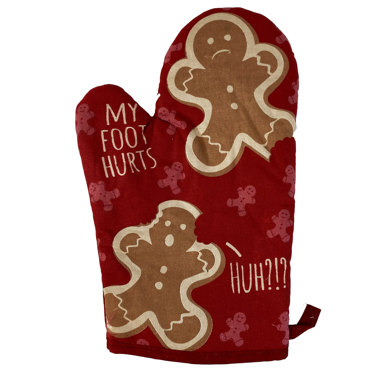 My Foot Hurts Huh Gingerbread Men Christmas Oven Mitts Christmas Baking Gingerbread House Funny Gift for Mom Bakers Gift Graphic Tee – Easygoing Wear · Perfect For Daily Wear