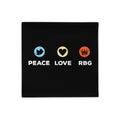 Peace Love RBG Pillow Case Graphic Tee – Premium Graphic · High-Quality Print