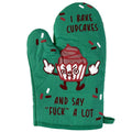 I Bake Cupcakes and Say Fuck A Lot Housewarming Gift Pot Holder Christmas Gift Hostess Gift Funny Oven Mitts Baking Oven Mitts Graphic Tee – Warm & Stylish · Perfect For Daily Wear
