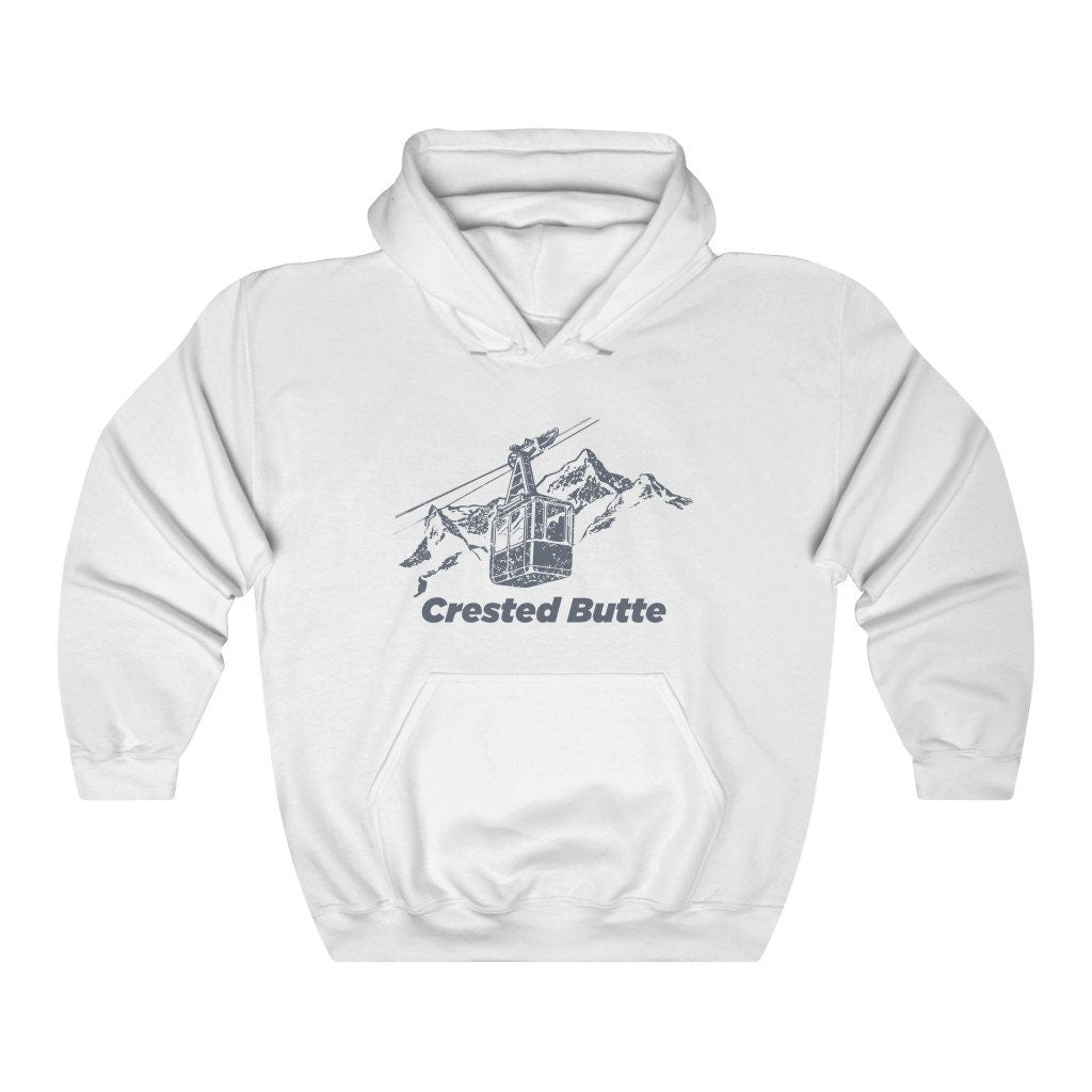 Crested Butte Colorado Hoodie Unisex Mountain Ski Lift Hooded Crested Butte Sweatshirt Crested Butte Hoody Hoodie – Cozy Vibes · Must-Have Style