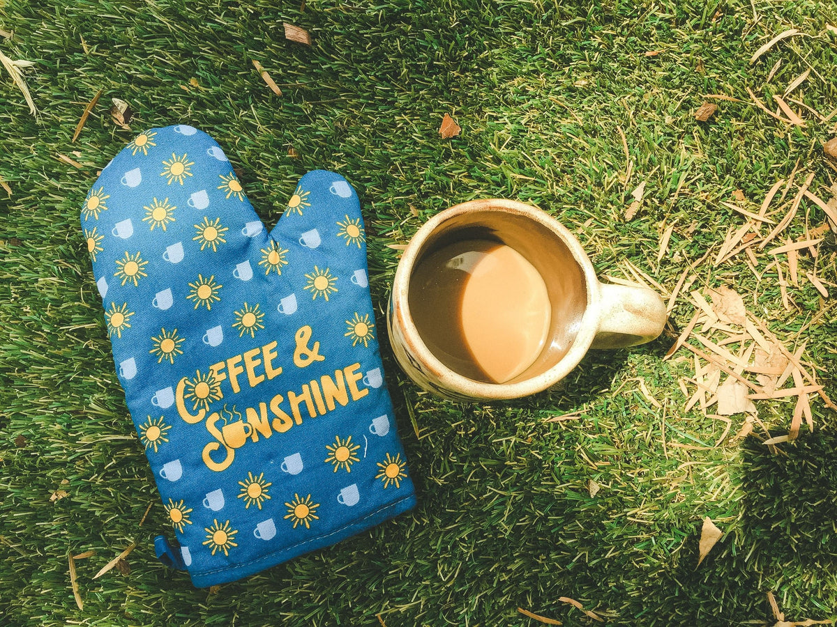 Coffee And Sunshine Sunshine Oven Mitts Funny Coffee Oven Mitts Cooking Gifts Coffee Lover Gifts Housewarming Baking Gifts Graphic Tee – Everyday Comfort · Must-Have Style