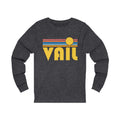 Vail Colorado Long Sleeve Shirt Unisex Retro Sun Long Sleeve Vail T Shirt Personalization Available Graphic Tee – Soft Feel · High-Quality Print