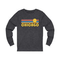 Chicago Illinois Long Sleeve Shirt Unisex Retro Sun Long Sleeve Chicago T Shirt Personalization Available Graphic Tee – Bold Style · Trending Graphic Apparel