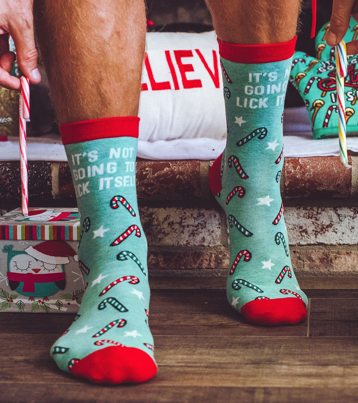 Christmas Socks Adult Christmas Socks UNISEX Socks Not Going To Lick Itself Socks Festive Socks Christmas Gift Candy Canes Graphic Tee – Premium Graphic · Trending Graphic Apparel