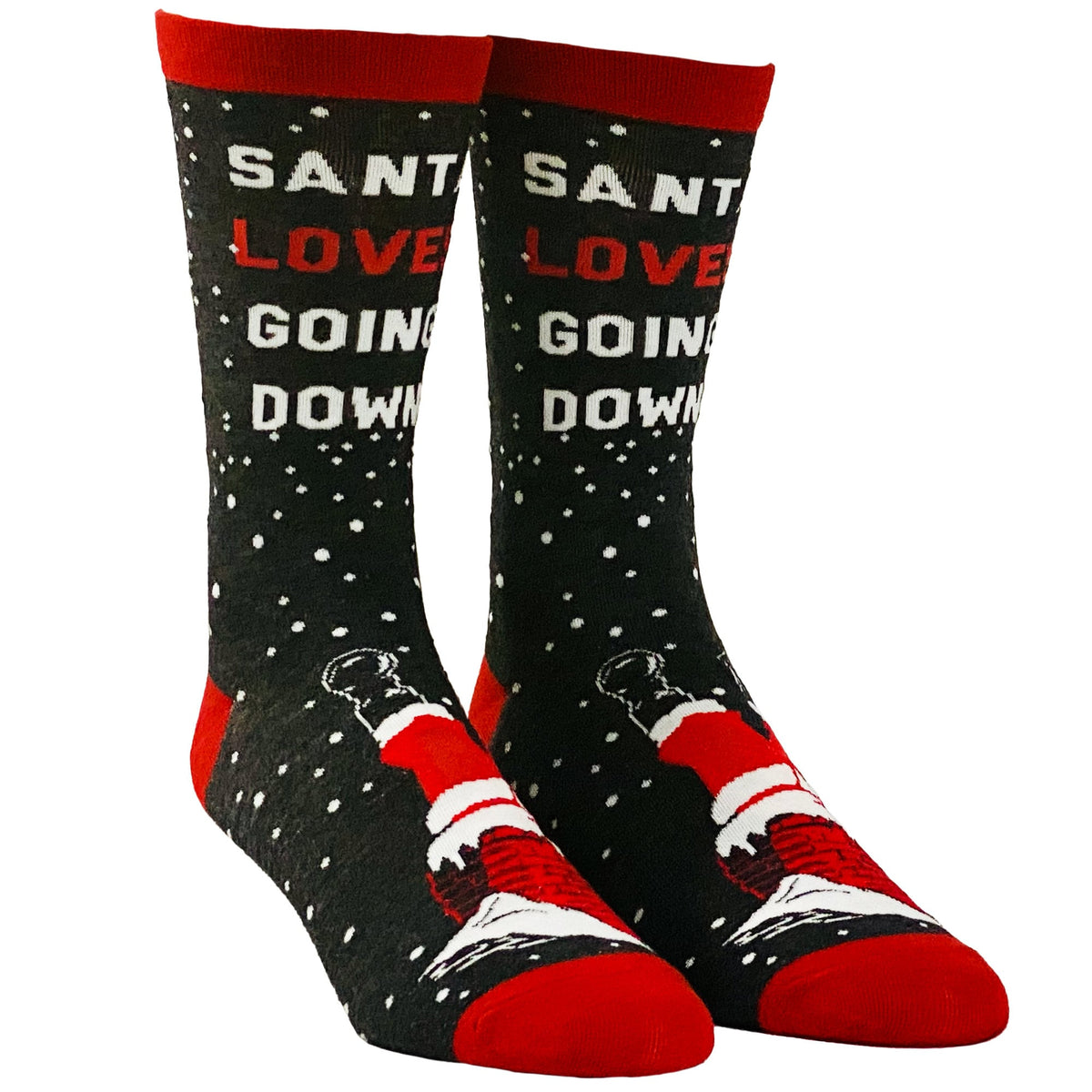 Christmas Socks Adult Christmas Humor Socks Men39s Socks Santa Loves Going Down Funny Socks Festive Socks Christmas Gift Santa Socks Graphic Tee – Aesthetic Look · Trending Graphic Apparel
