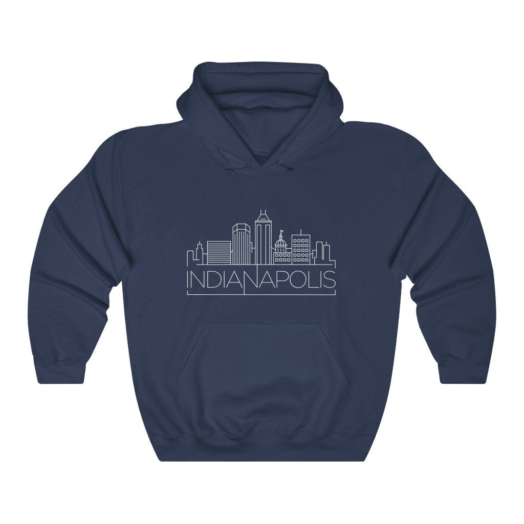 Indianapolis Hoodie Adult Unisex Skyline Indianapolis Indiana Hoodie Sweatshirt Personalization Available Hoodie – Cozy Vibes · Top Pick For Any Outfit