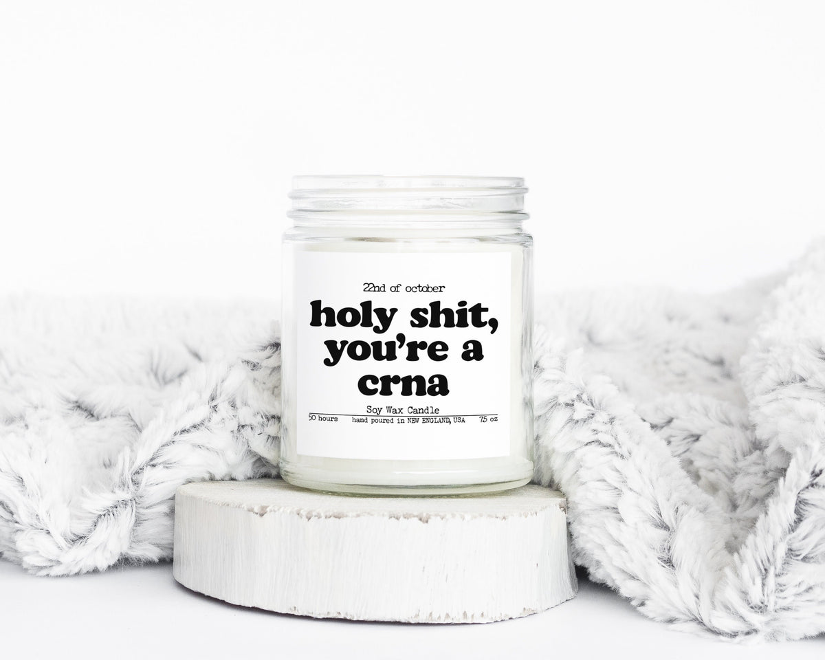 CRNA Graduation Gifts Funny Candle Housewarming Soy Wax Scented Decor Graphic Tee – Easygoing Wear · Perfect For Daily Wear
