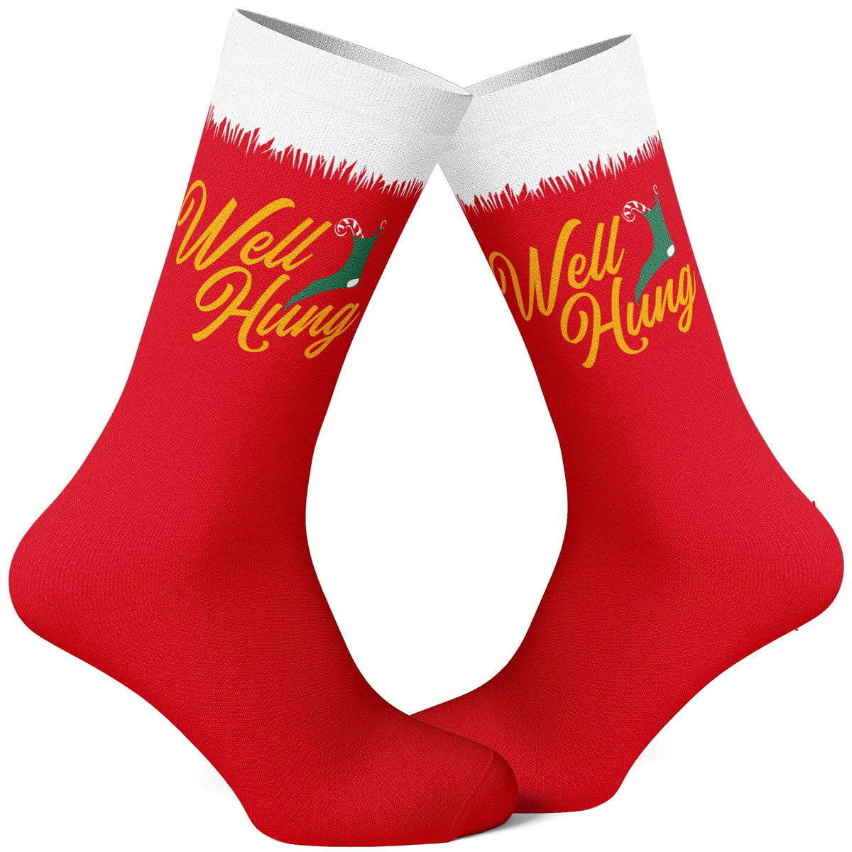 Christmas Socks Adult Christmas Humor Socks Men39s Socks Well Hung Funny Socks Festive Socks Christmas Gift Stocking Socks Graphic Tee – Fan Favorite · Trending Graphic Apparel