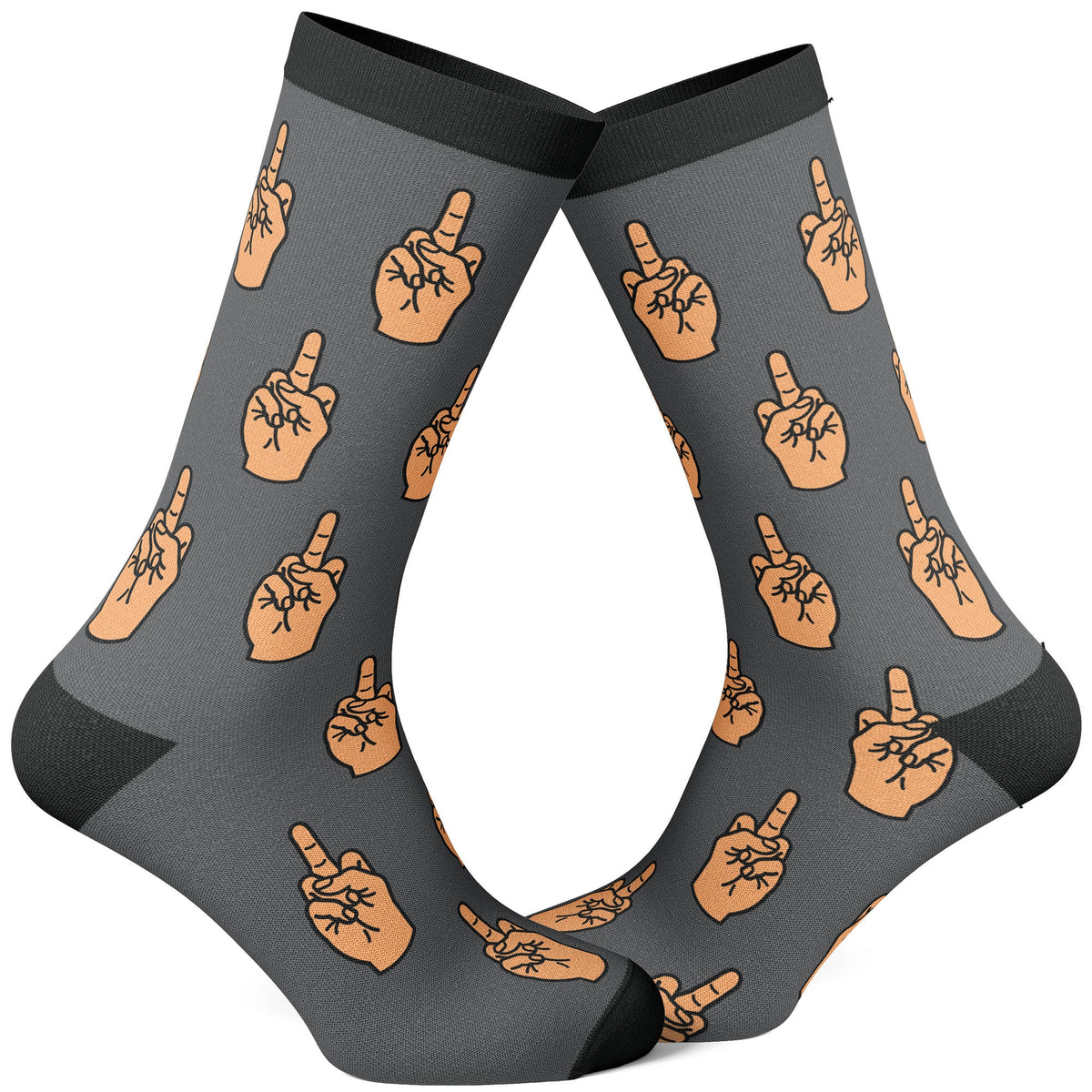 Funny Socks Rude Socks Middle Finger Socks Inappropriate Socks Guys Gifts Under 20 Flipping The Bird Socks Fuck Off Compression Socks Graphic Tee – Premium Graphic · Top Pick For Any Outfit