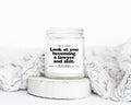 Lawyer Law School Student Graduation Gifts Funny Candle Housewarming Soy Wax Scented Decor Graphic Tee – Warm & Stylish · Great Gift For Fans