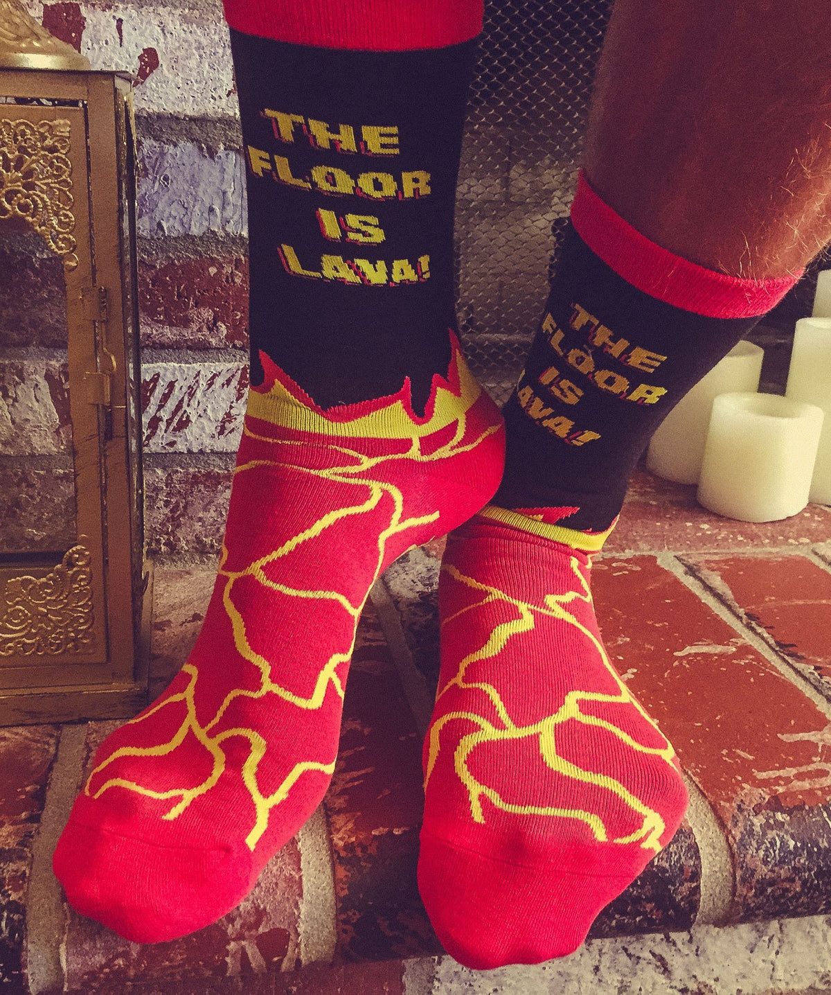Nostalgic Mens Socks Floor Is Lava Socks 90s Kid Funny Dad Socks Father39s Day Gifts Guys Gifts Under 20 Dad Gifts Compression Socks Graphic Tee – Feel-Good Design · High-Quality Print