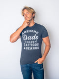 Awesome Dads Tattoos And Beards Shirt Mens Funny Shirt Tee For Dad Fathers Day Gift Best Dad Shirt New Daddy Shirt New Daddy Shirts Graphic Tee – Feel-Good Design · Top Pick For Any Outfit