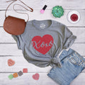 Heart XOXO Heart Love Tee Cursive Love Wife Anniversary Gift Lucky Wife Newlywed Shirt Woman Wedding Shower Shirt Bachelorette Party Graphic Tee – Feel-Good Design · Great Gift For Fans