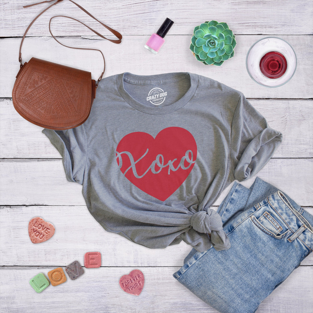 Heart XOXO Heart Love Tee Cursive Love Wife Anniversary Gift Lucky Wife Newlywed Shirt Woman Wedding Shower Shirt Bachelorette Party Graphic Tee – Feel-Good Design · Great Gift For Fans