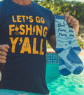Funny Dad Socks Beer Fishy Fishy Socks Funky Fishing Socks Fisherman Gifts Under 15 Fish Socks Man Dad Socks Angler Socks Beer Socks Graphic Tee – Warm & Stylish · High-Quality Print