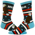 4th Of July Socks Adult Humor Socks 39Merica Socks Funny Eagle Socks Funny Socks Striped Socks Stars and Stripes Graphic Tee – Aesthetic Look · Top Pick For Any Outfit