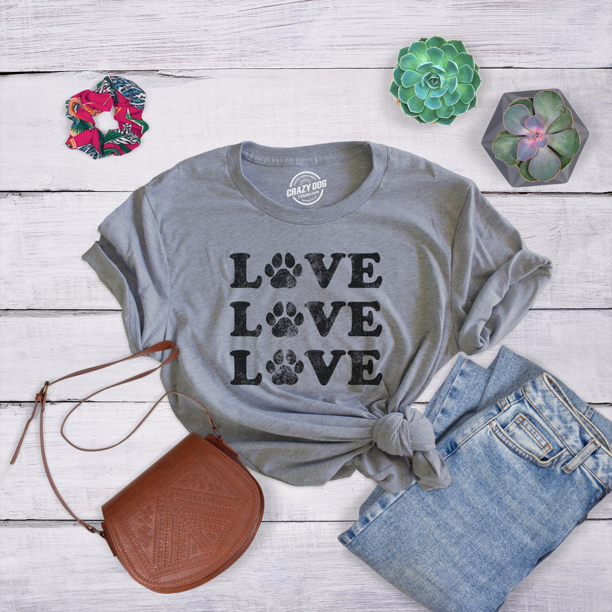 Love Dog Paw Shirt Womens Love Love Love Paw Dog Lover Shirts Woman Love x3 Shirt Dog Mom Shirts New Dog Owner Gifts Graphic Tee – Fan Favorite · Perfect For Daily Wear
