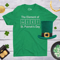Mens Geeks St Patricks Day Tee Elements of St Patricks Day Shirt Nerdy Periodic Table Lucky Shirt Science Funny Lucky Green Shirt Graphic Tee – Fan Favorite · High-Quality Print
