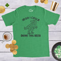 Irish I Could Drink This Beer Shirt St Patrick Day Shirt Funny Drinking Shirt Trex Shirts Funny Beer Shirt St Pats Day Shirt Dino Graphic Tee – Bold Style · High-Quality Print