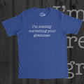 Silently Correcting Your Grammar Teacher Shirt Gifts For Writers Funny Writers T Shirt Grammar TShirt Funny Mens TShirts Teacher Gifts Graphic Tee – Premium Graphic · Must-Have Style