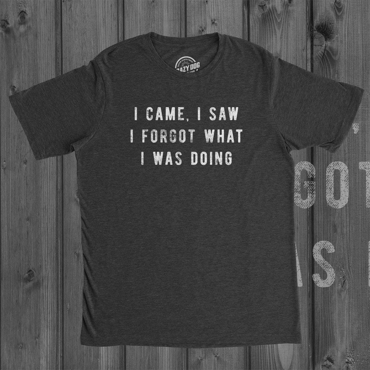 Sarcastic Shirts Men Amnesia Shirt Shirts With Funny Sayings Funny Mens Shirt Offensive Shirt I Came I Saw I Forgot What I Was Doing Graphic Tee – Easygoing Wear · Must-Have Style