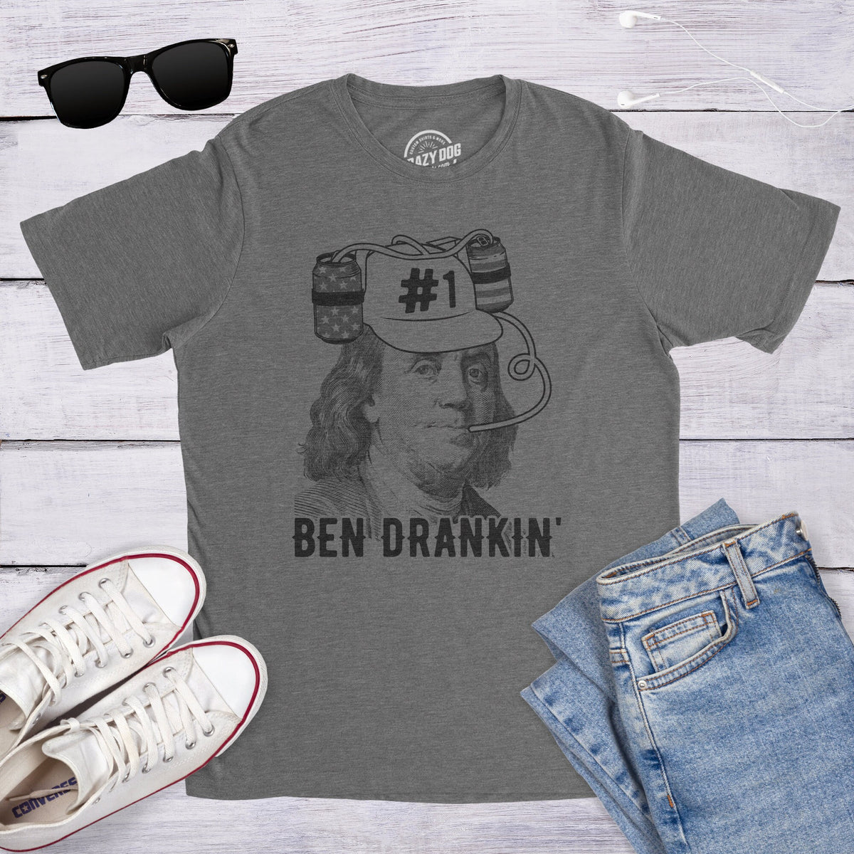 Benjamin Franklin T Shirt Men Funny Barbecue Shirt Party Shirts Men Ben Drankin Shirt Ive Been Drinking America Shirt Murica Shirt Graphic Tee – Premium Graphic · Perfect For Daily Wear