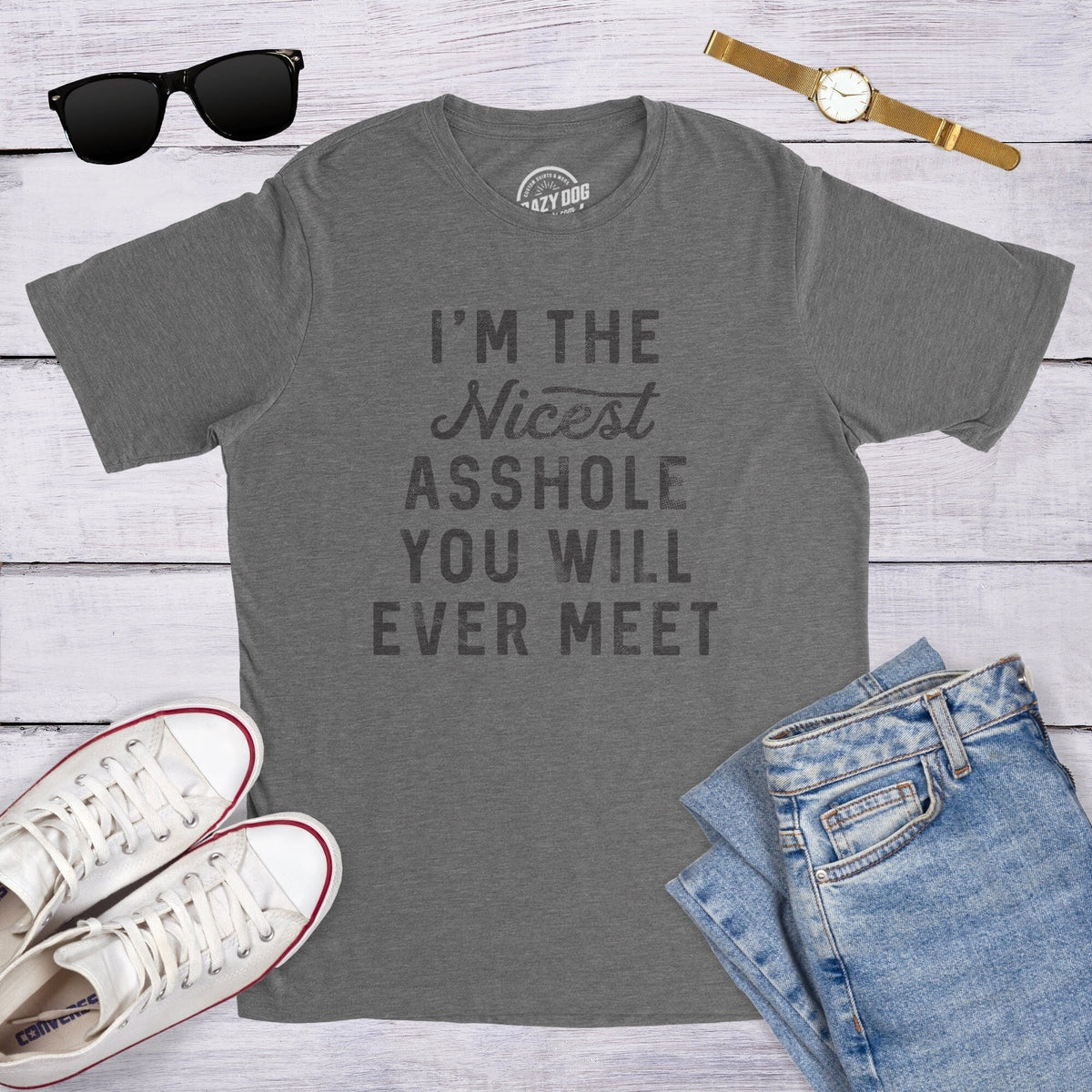 Asshole Shirt Nice Guy Gifts Rude Shirts Men Sarcastic T Shirt Funny Shirt For Men Crazy Shirt Cool Mens Shirt Shirt For Asshole Graphic Tee – Feel-Good Design · Must-Have Style