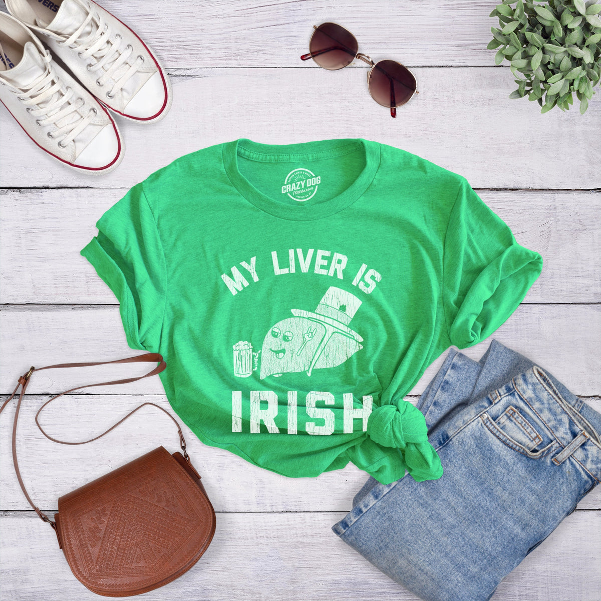 My Liver is Irish Shirt St Patricks Day TShirt Irish Getting DrunkFunny Drinking Shirts Beer Shirts Funny Shirts Drinking TeesParty Graphic Tee – Soft Feel · Perfect For Daily Wear