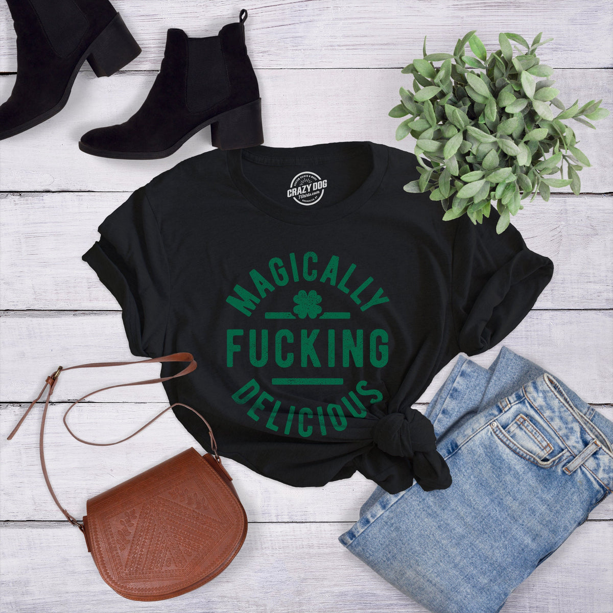 Magically Fucking Delicious St Patricks Day TShirtFunny Drinking Shirts Four Leaf Clover Funny ShirtsDrinking TeesOffensive Shirts Graphic Tee – Aesthetic Look · Top Pick For Any Outfit