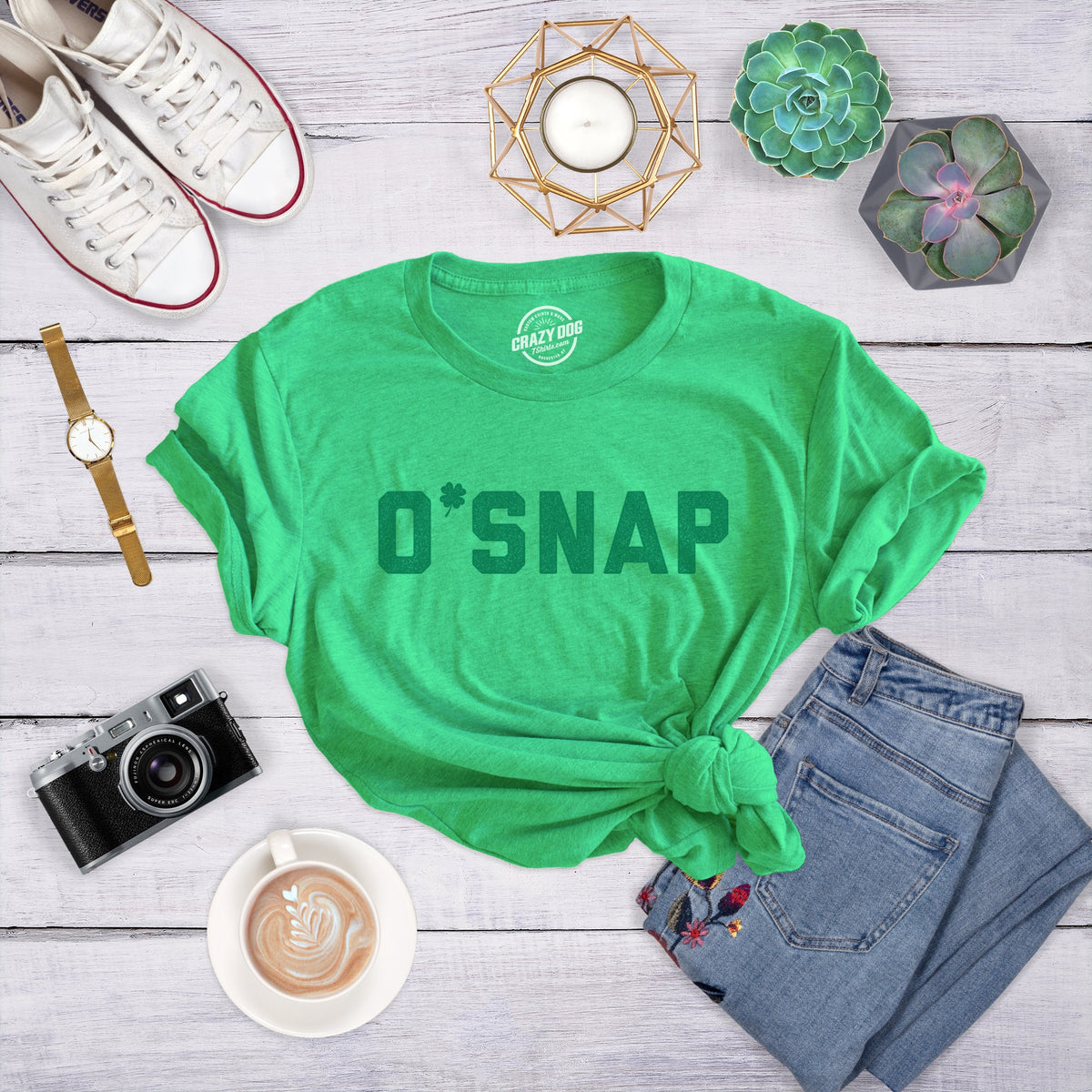 O Snap St Patrick Day Shirt Luck Of The Irish Green Clover Shirt Woman Shamrock Shirts Woman Funny Shirts Women Lassie Shirts Oh Snap Graphic Tee – Fan Favorite · Must-Have Style