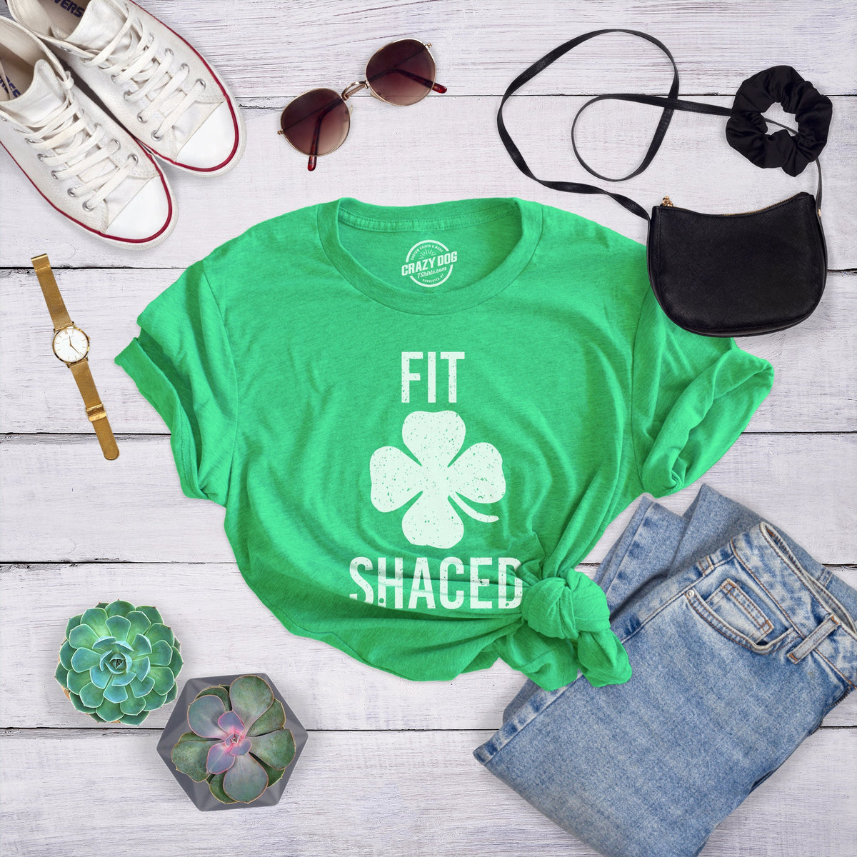 FIT SHACED St Patrick Day Shamrock Shirt Luck Of The Irish Green Clover Shirt Woman Ireland Tee Girls Funny Shirts Women Graphic Tee – Feel-Good Design · Trending Graphic Apparel