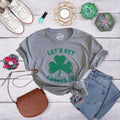 Clover Shirt Lucky Irish Shirt Ireland Shamrock Drinking T Shirt Ireland Top Women Womens Irish Top Lets GET LUCKED UP Graphic Tee – Easygoing Wear · Trending Graphic Apparel