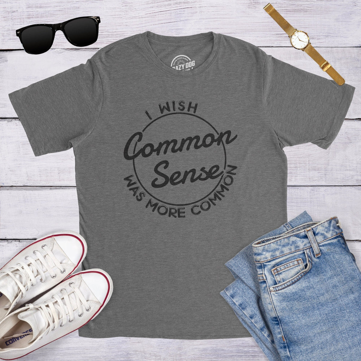 Asshole Shirt Wish Common Sense More Common Rude Shirts Men Sarcastic T Shirt Funny Shirt For Men Cool Mens Shirt Shirt For Asshole Graphic Tee – Everyday Comfort · High-Quality Print