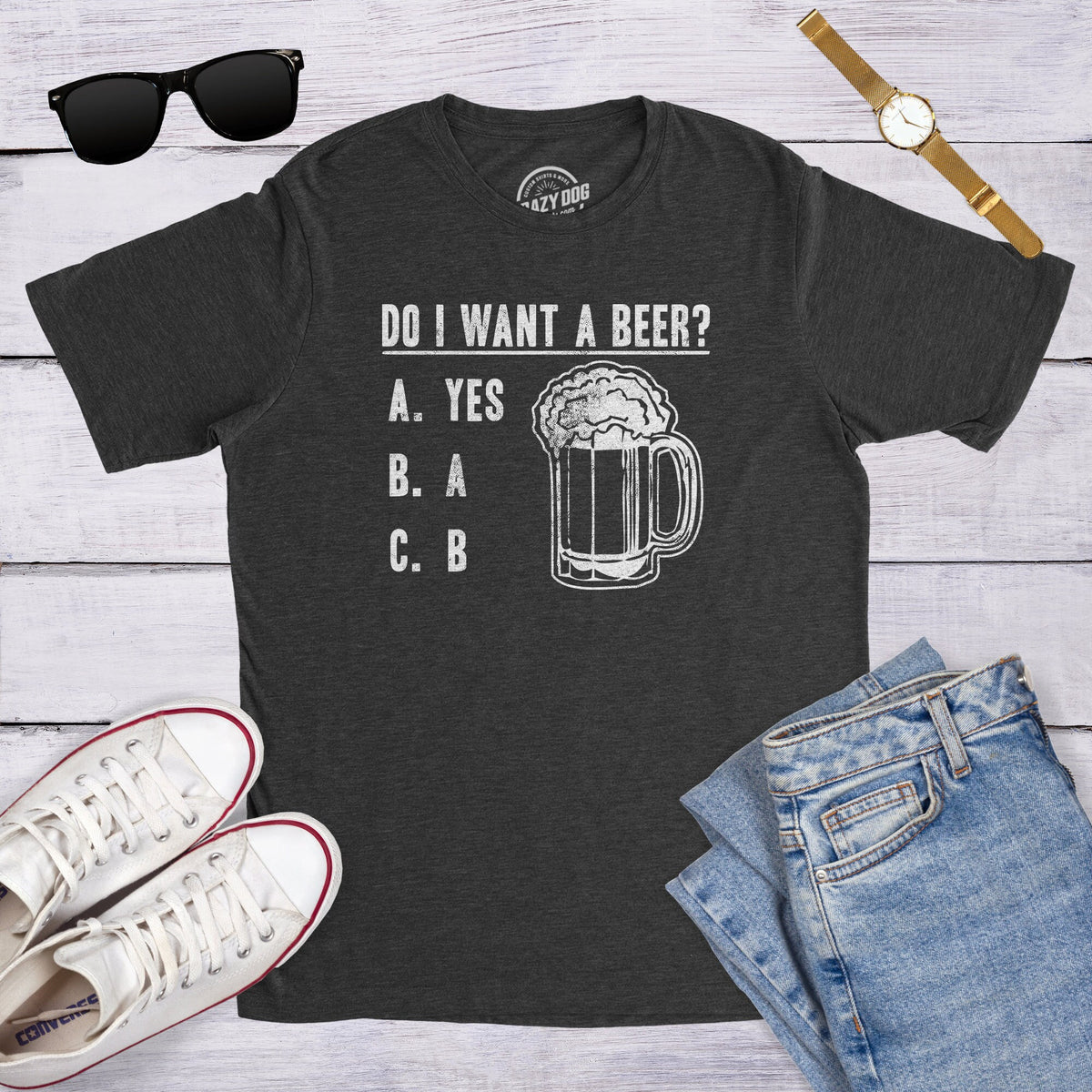 Beer Shirt Men Funny Drinking Shirt Beer T shirt Saint Patricks Day Shirt Do I Want a Beer Shirt St Patrick Shirt For Men Graphic Tee – Feel-Good Design · Great Gift For Fans