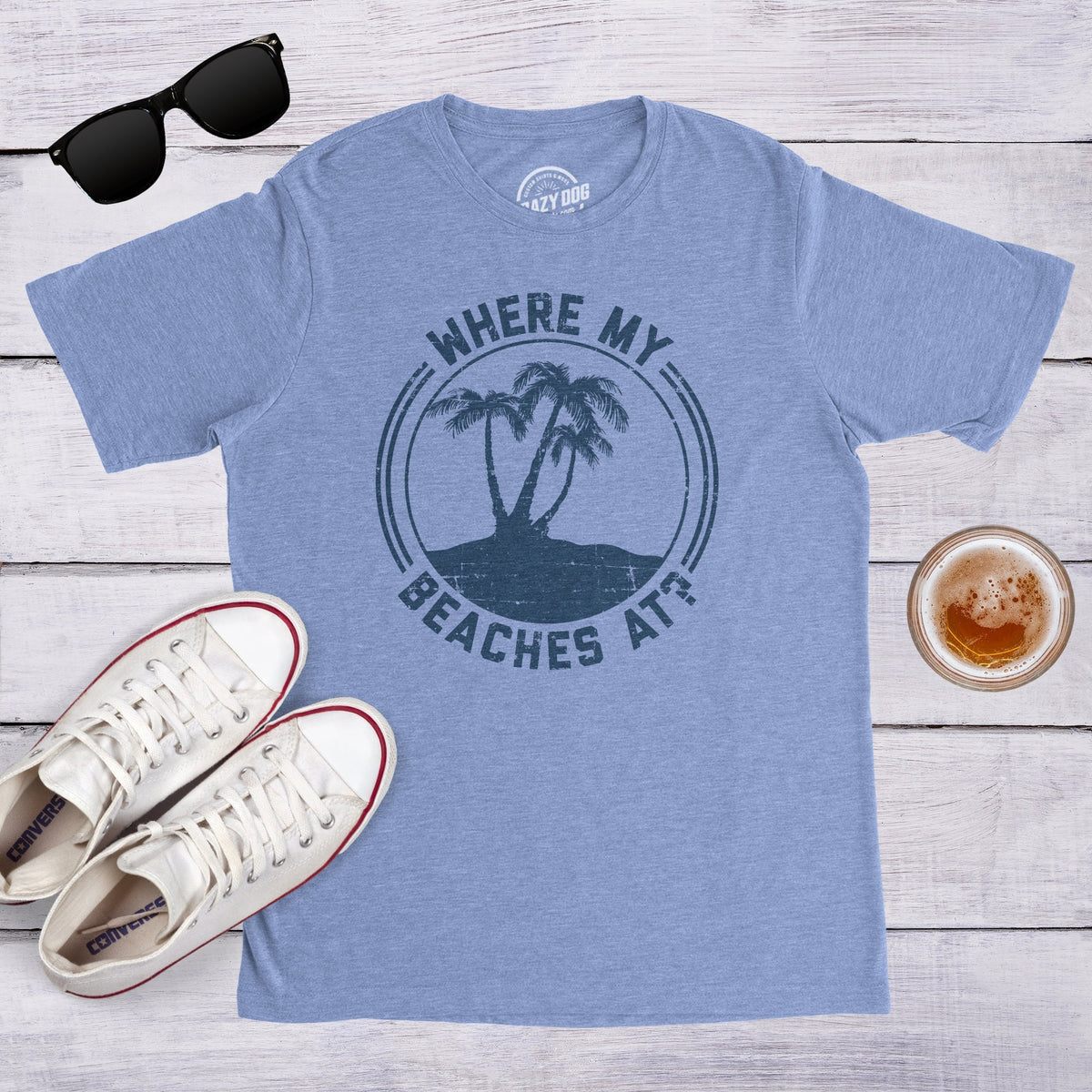 Mens Sarcastic Beach Shirt Funny Palm Trees Beach Shirts Where My Beaches At Weekend Vacation Tshirt Joke Quotes Guys Holiday Tee Graphic Tee – Bold Style · Must-Have Style