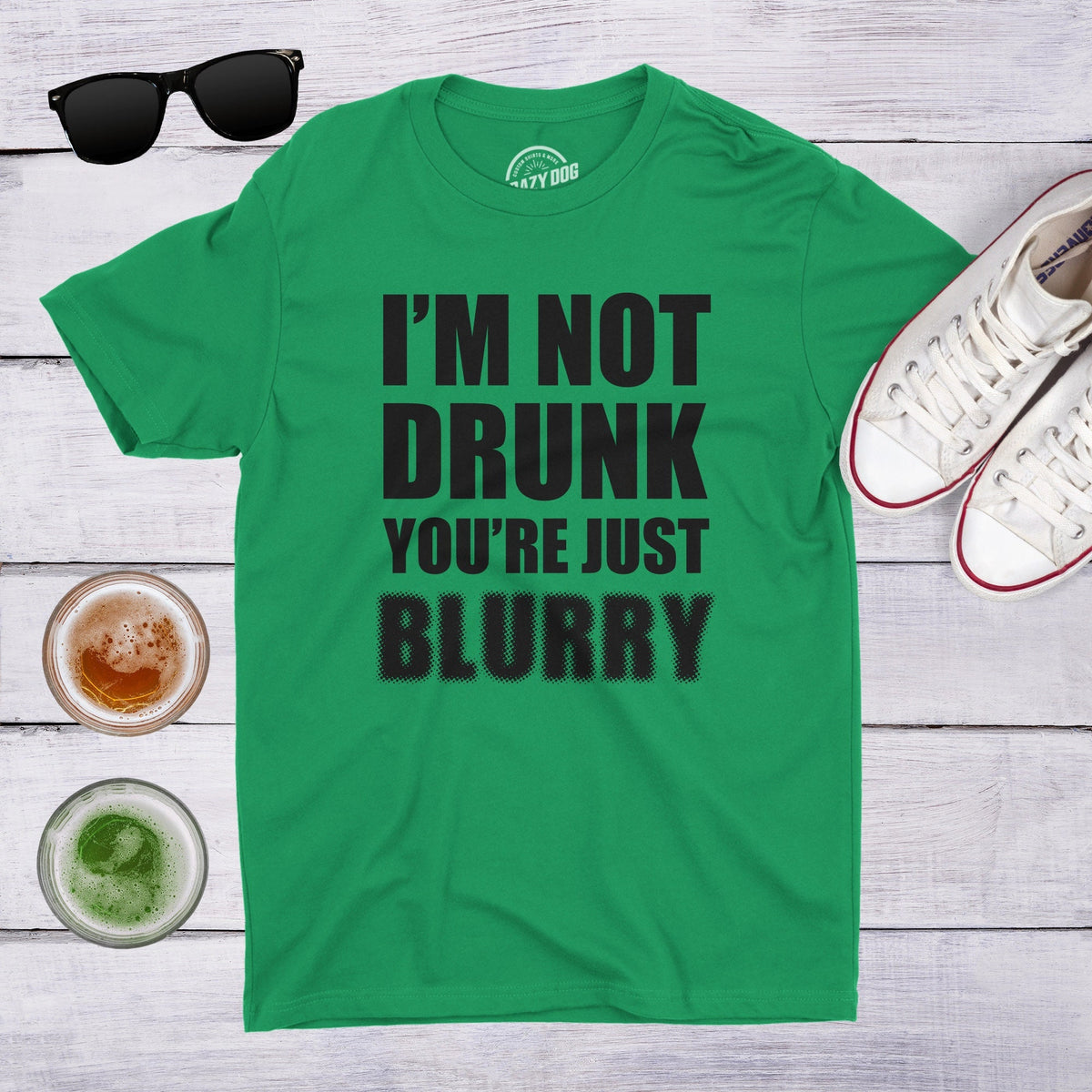 Beer Shirts Men Bachelor Party Shirts Not Drunk You39re Just Blurry Funny Drinking Shirts Funny Tshirts I Love Beer St Patricks Day Graphic Tee – Fan Favorite · High-Quality Print