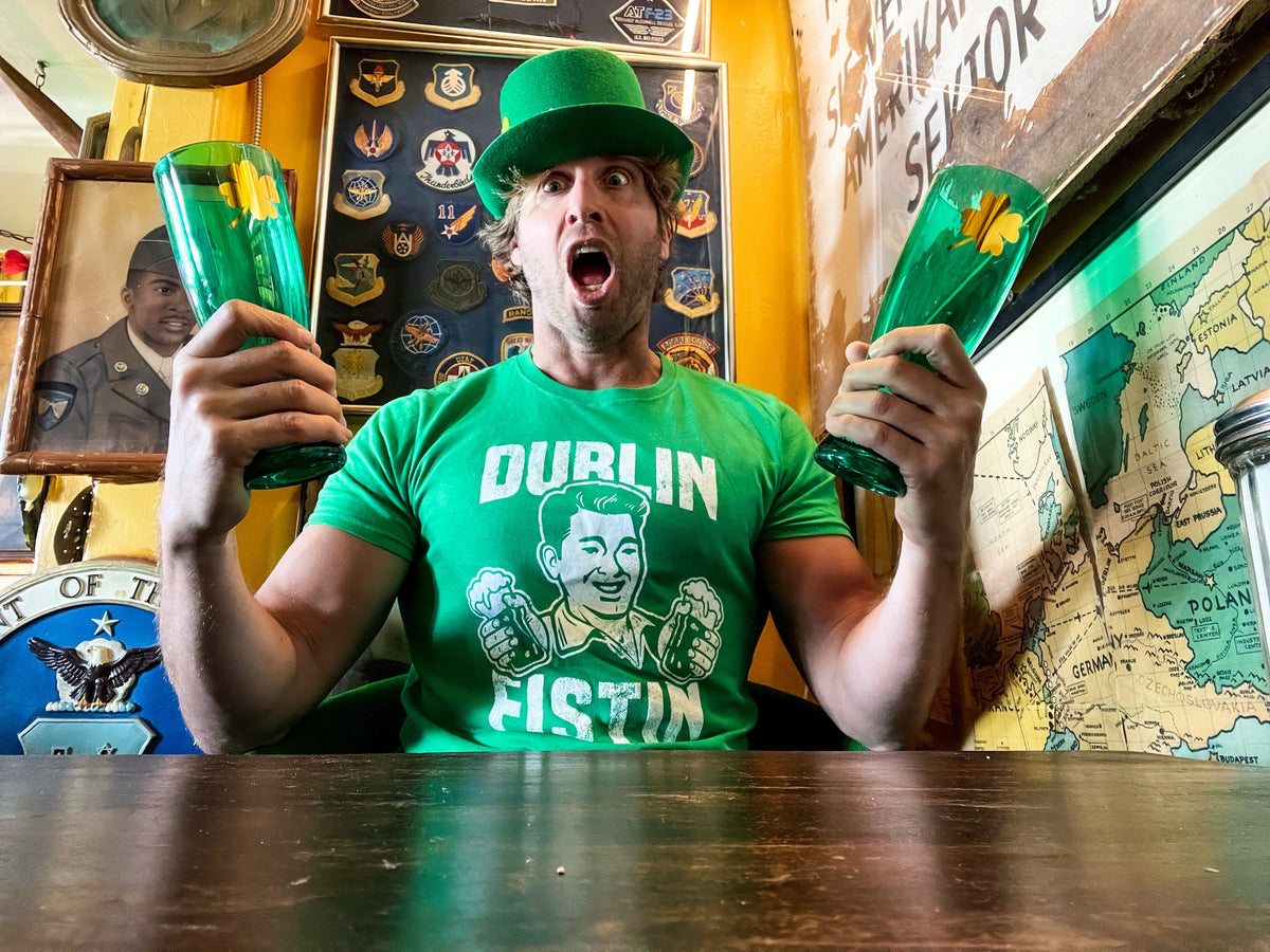 NEW Dublin Fistin39 Shirt St Patricks Day Shirt Lucky Green Irish shirt Clover Shirt Funny Shirts Drinking Shirt Ireland Party Shirts Graphic Tee – Everyday Comfort · High-Quality Print