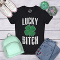 Lucky Bitch Clover Shirt Lucky Irish Shirt Ireland Drinking T Shirt Ireland Top Women Womens Irish Top Offensive St Patricks Day Graphic Tee – Easygoing Wear · Perfect For Daily Wear